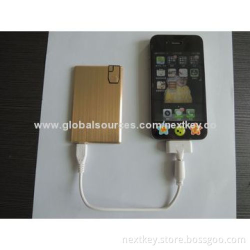 1,000mAh Portable Power Station for iPhone with U-disk Function, 5V/1,000mA Output